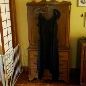 BCBG Flowy Black Dress